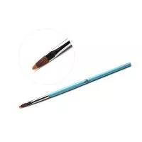 Кисть для дизайна ногтей TNL фигурная Гребешок (голубая)